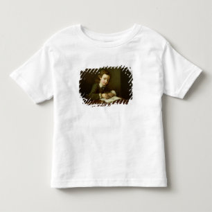 Camiseta De Bebé Dibujo de un niño en una mesa