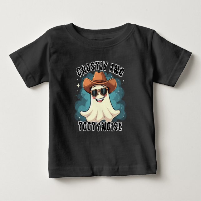 Camiseta De Bebé Dibujo de vaquero fantasmal TootyNoise de dibujos  (Anverso)