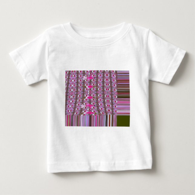 Camiseta De Bebé Dibujo del patrón abstracto de denso e intrincado (Anverso)