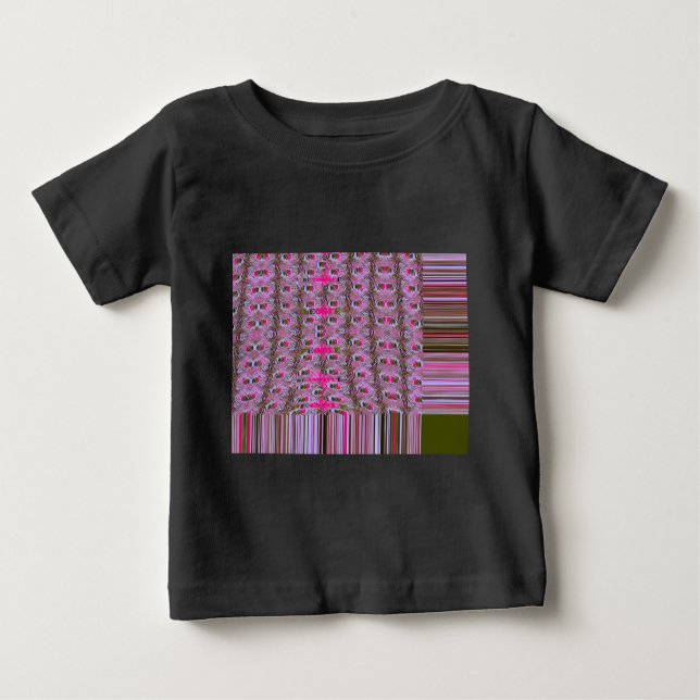 Camiseta De Bebé Dibujo del patrón abstracto de denso e intrincado (Anverso)