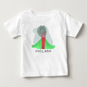 Camiseta De Bebé Dibujo del volcán de Michael