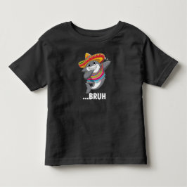 Camiseta De Bebé Dibujo divertido de tiburón con sombrero haciendo