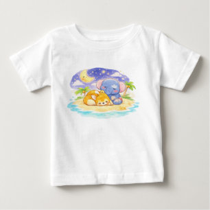 Camiseta De Bebé Dibujo en Pastel Suave de Personajes de Juguete