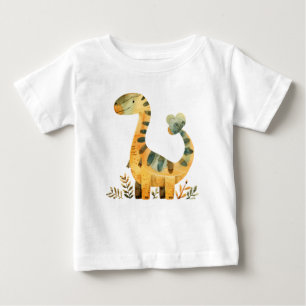 Camiseta De Bebé Dibujos animados de dinosaurios lindos – divertida