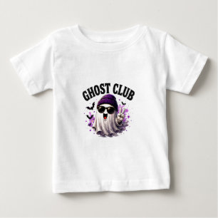 Camiseta De Bebé 🎃 Dicho de Halloween de fantasma lindo 👻