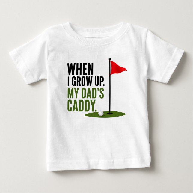 Camiseta De Bebé Dicho divertido de golf para bebé golfista (Anverso)