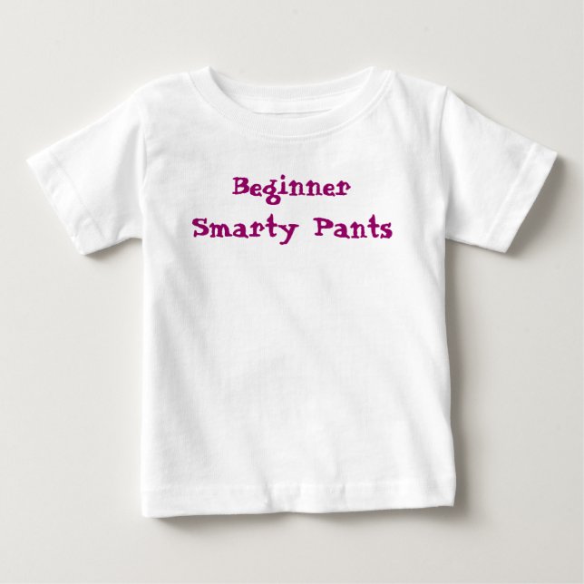 Camiseta De Bebé Dicho Divertido Principiante Genio (Anverso)