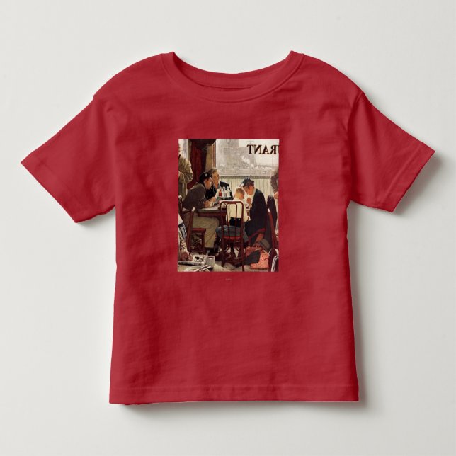 Camiseta De Bebé Diciendo gracia por Norman Rockwell (Anverso)