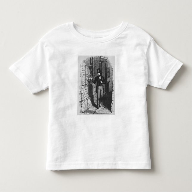 Camiseta De Bebé Dickens que coloca su primer literario (Anverso)