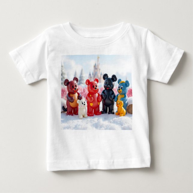 Camiseta De Bebé „Die Zauberbärchen – Hüter des Glitzerwalds“ (Anverso)
