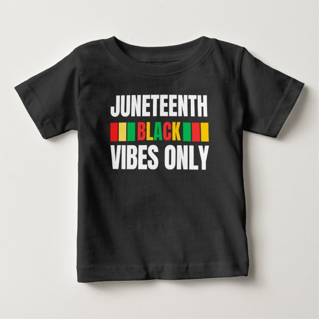 Camiseta De Bebé Diecinueve Vibes Negras Solo Melanin Sista Bruh (Anverso)
