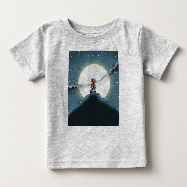 Camiseta De Bebé Diez pequeños monstruos: Willie the Wolf Howl T-Sh (Anverso)