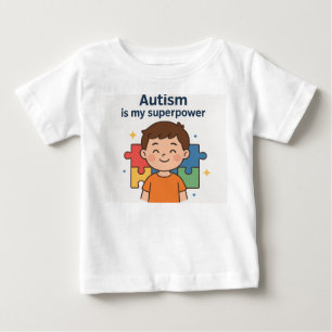 Camiseta De Bebé Diferente, no menos - Conciencia del autismo con a