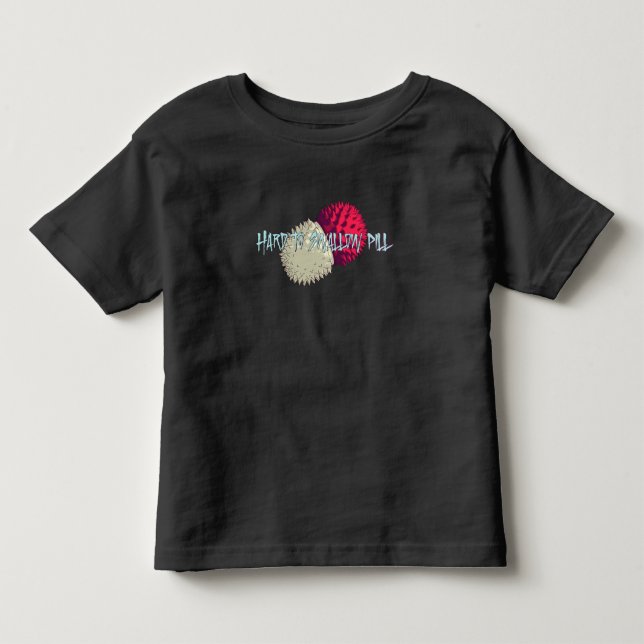 Camiseta De Bebé Difícil de tragar pastillas (Anverso)