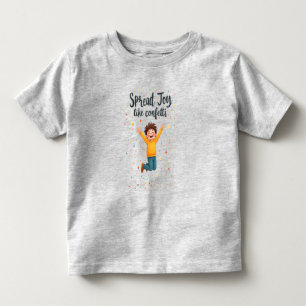Camiseta De Bebé Difundir alegría como diseño de positividad confet