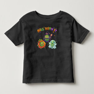 Camiseta De Bebé “Dill With It” Calabaza Juego de Palabras Divertid