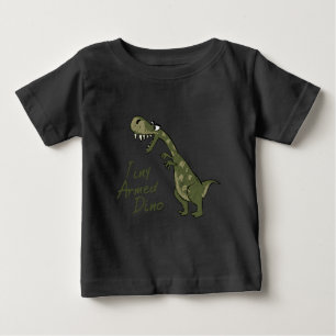 Camiseta De Bebé Dino armado minúsculo