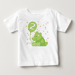 Camiseta De Bebé Dino Baby 2º cumpleaños