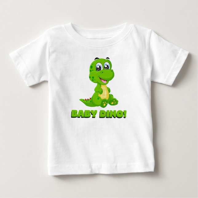 Camiseta De Bebé Dino bebé (Anverso)