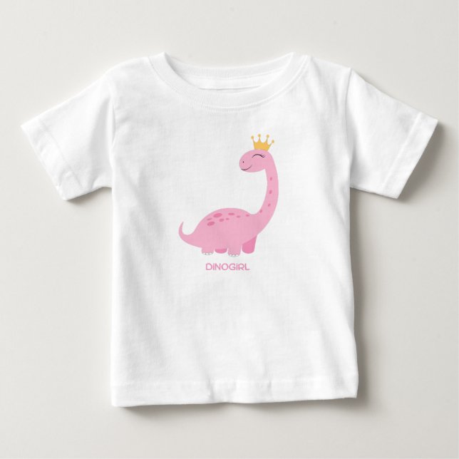 Camiseta De Bebé Dino chica (Anverso)