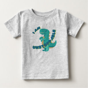 CAMISETA DE BEBÉ DINO DE CUDO MOTIVADO - T-REX