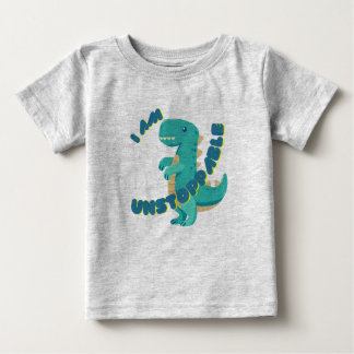 CAMISETA DE BEBÉ DINO DE CUDO MOTIVADO - T-REX