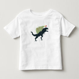 Camiseta De Bebé Dino de Navidad Divertido y Festivo