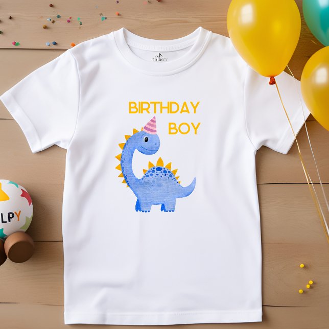 Camiseta De Bebé Dino del niño de cumpleaños de acuarela (Subido por el creador)