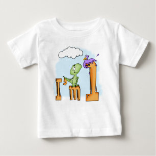 Camiseta De Bebé Dino Fun Primer Cumpleaños