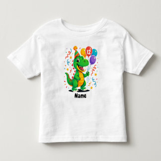 Camiseta De Bebé Dino Kids de cumpleaños personalizados
