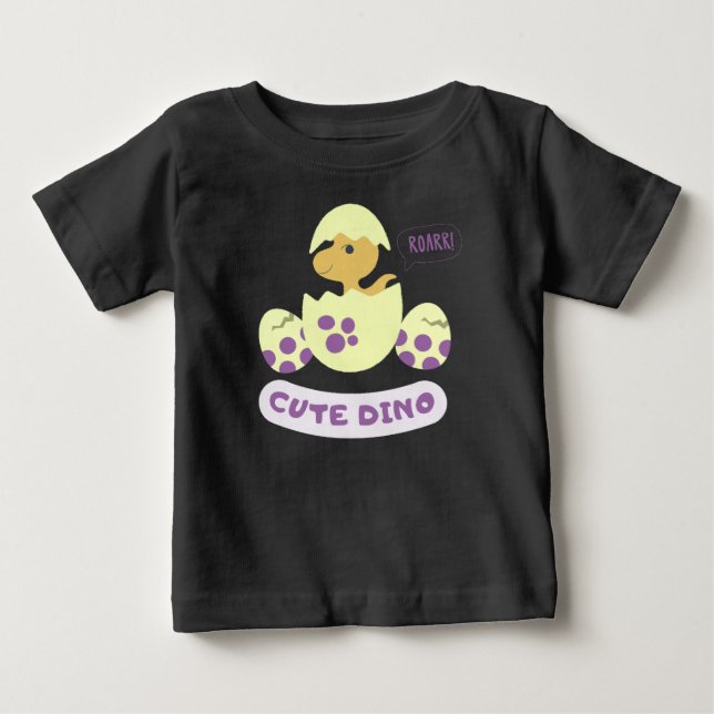 Camiseta De Bebé Dino lindo (Anverso)