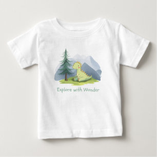 Camiseta De Bebé Dino lindo "Explora la Maravilla" niño pequeño