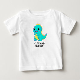 Camiseta De Bebé Dino Neon Kawaii – Lindo y Adorable