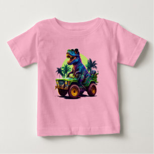 Camiseta De Bebé Dino Roller