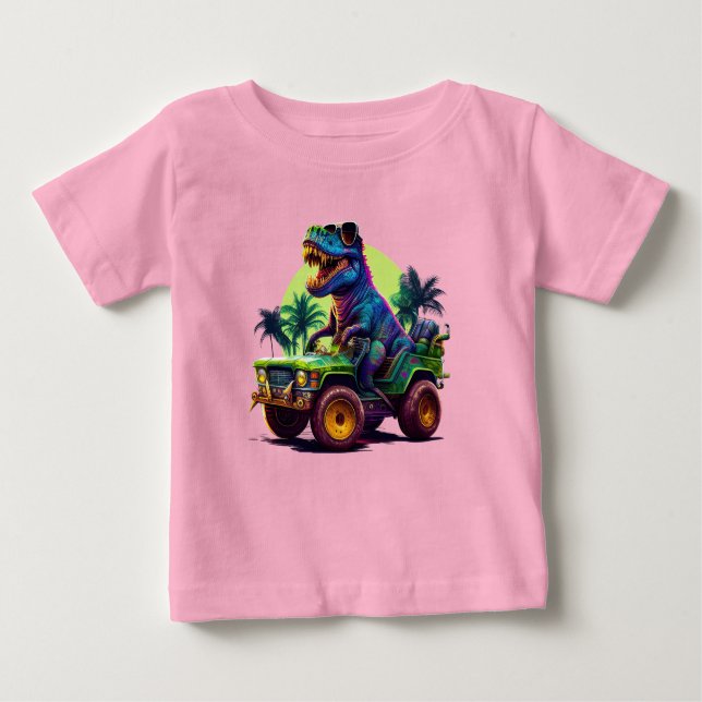 Camiseta De Bebé Dino Roller (Anverso)
