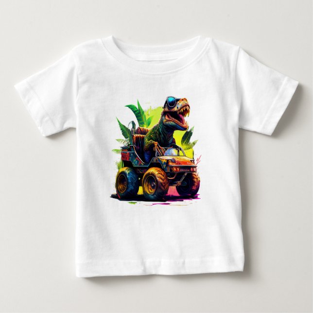Camiseta De Bebé Dino Roller (Anverso)