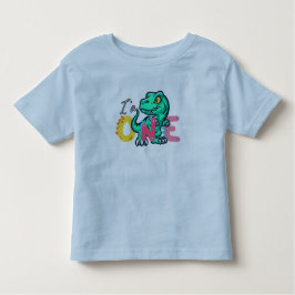 Camiseta De Bebé Dino TRex Soy un niño de cumpleaños UNO de vuelta