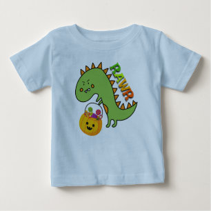 Camiseta De Bebé Dino Truco o trato