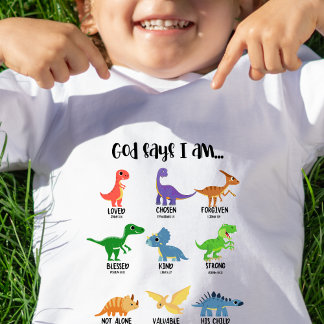 Camiseta De Bebé Dino Tshirt para los niños pequeños