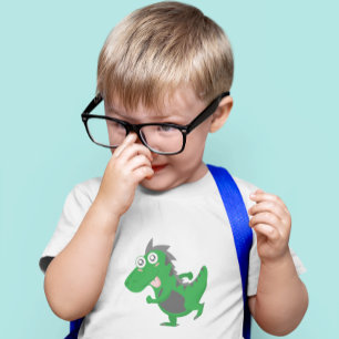 Camiseta De Bebé Dino Verde Juguetón