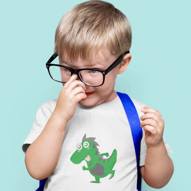 Camiseta De Bebé Dino Verde Juguetón  (Subido por el creador)