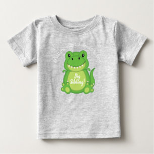 Camiseta De Bebé Dinosaur Baby Shower T-Rex