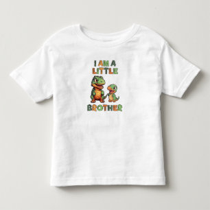 Camiseta De Bebé Dinosaur el hermano menor 