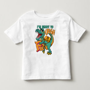 Camiseta De Bebé Dinosaur Estoy Listo para Aplastar PRE-K Grado 