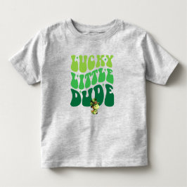 Camiseta De Bebé Dinosaur Lucky Little Dude Día de San Patricio