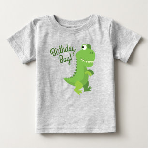 Camiseta De Bebé Dinosaur T-rex Dino Kids 1er cumpleaños Boy