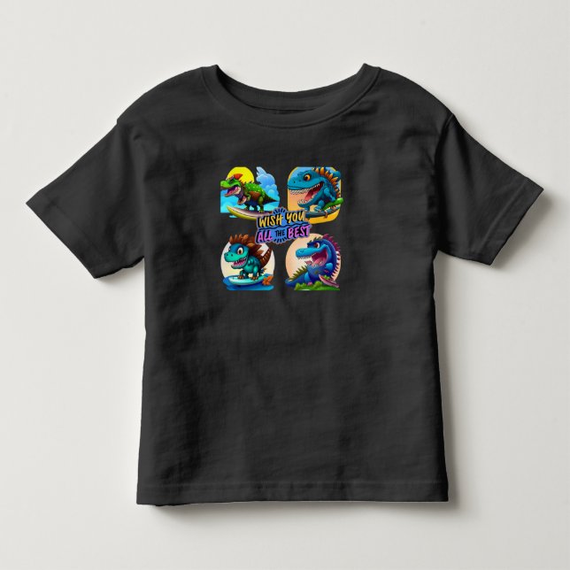 Camiseta De Bebé dinosaurio (Anverso)