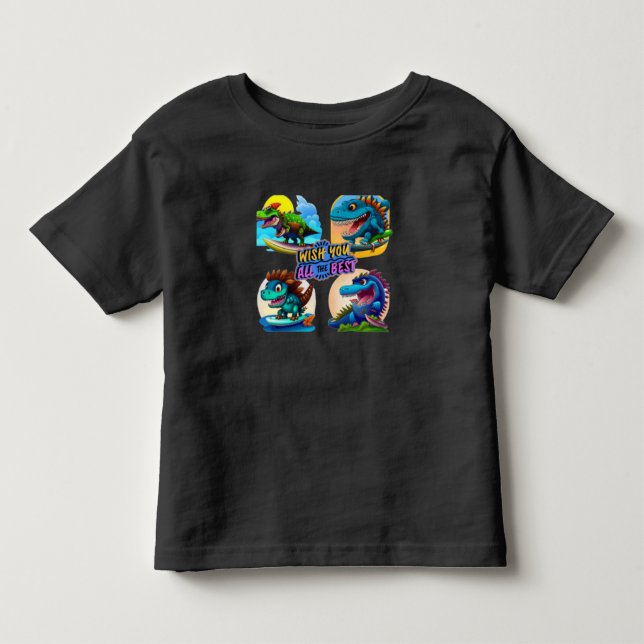 Camiseta De Bebé dinosaurio (Anverso)