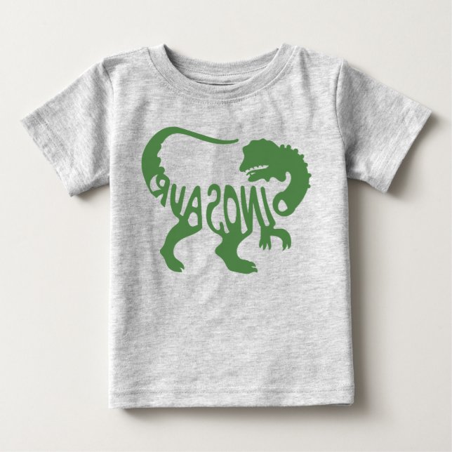 Camiseta De Bebé Dinosaurio (Anverso)