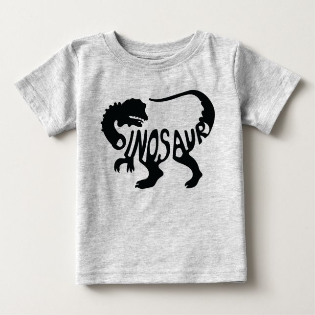 Camiseta De Bebé Dinosaurio (Anverso)